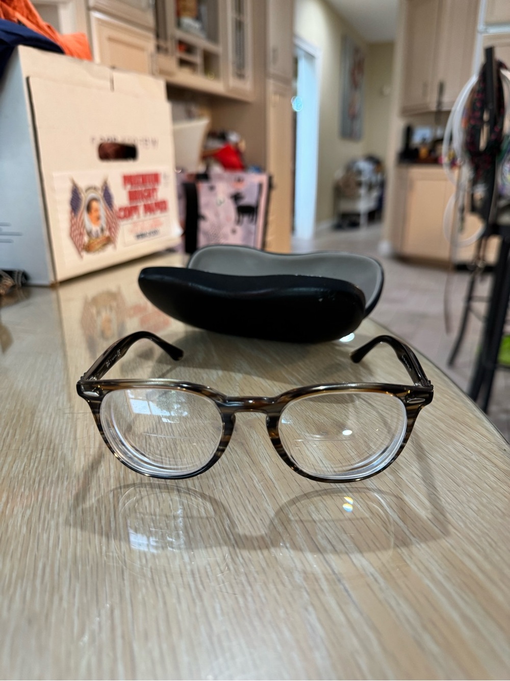 Ray-Ban Black Protective Sunglasses and Case for Men